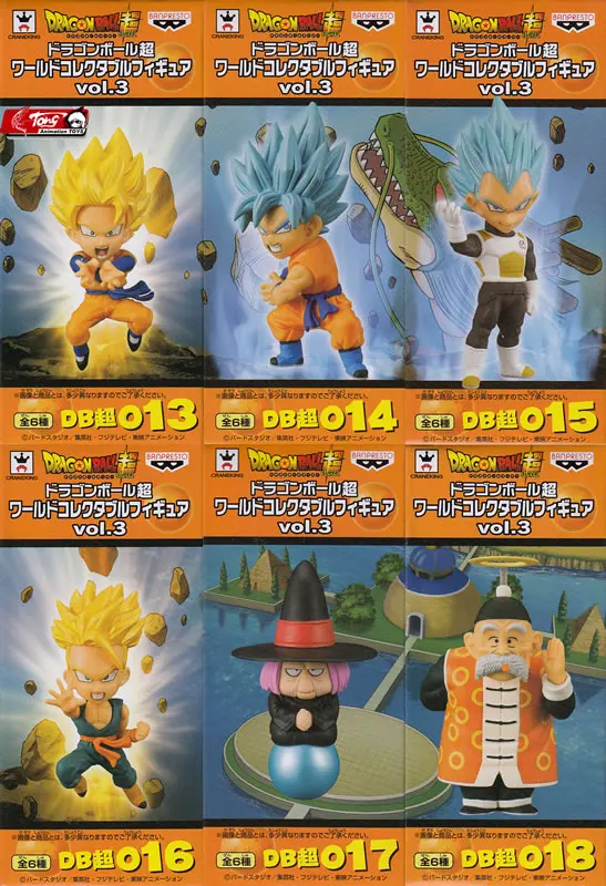 "Dragon Ball Z" Banpresto WCF Коллекция Рисунок Vol.3-комплект 6 шт. персонажи Гоку, Веджета, Готен Мужские Шорты для купания Fortuneteller Баба Гохан