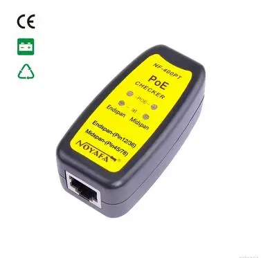 

Free shipping, NOYAFA New Arrival NF-400PT PoE Tester can Quickly and Easily test Ethernet network for PoE existence