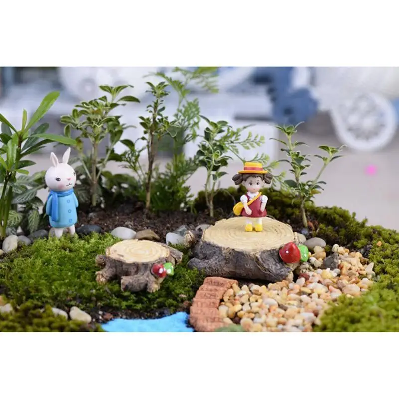 WINOMO 10 шт Миниатюрный Ландшафтный садовый декор украшения гриб пень