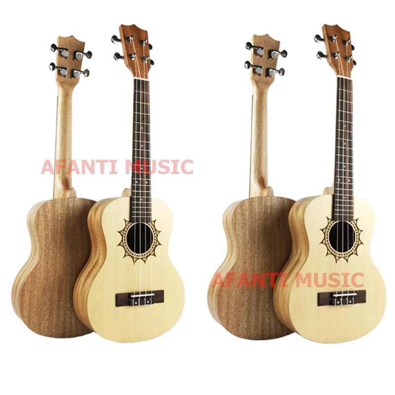Afanti музыкальный Picea Asperata/Spalele/26 дюймов укулеле