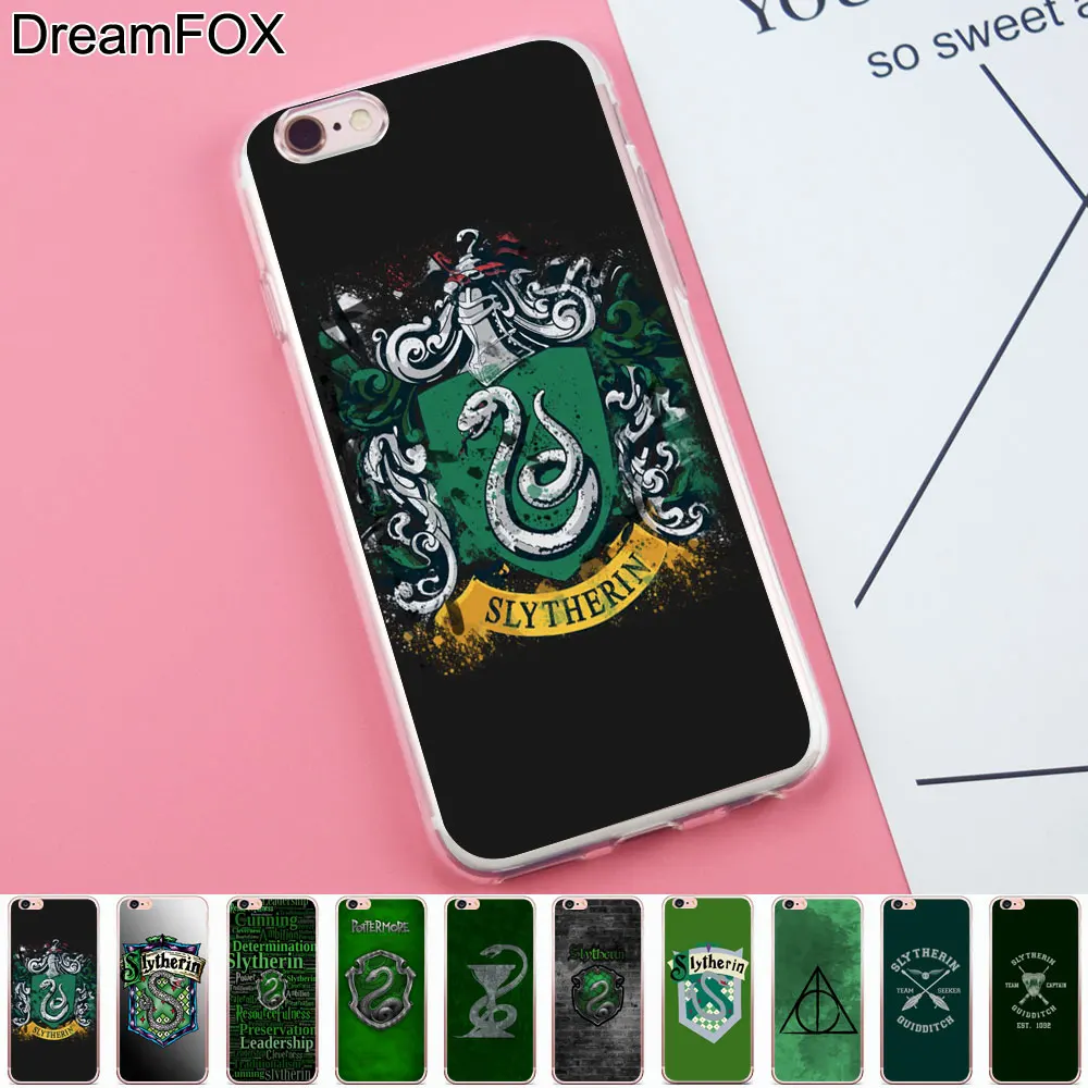 DREAMFOX K201 Slytherin Necktie Soft TPU Silicone Case Cover For Apple iPhone 11 Pro X XR XS Max 8 7 6 6S Plus 5 5S SE 5C 4 4S |