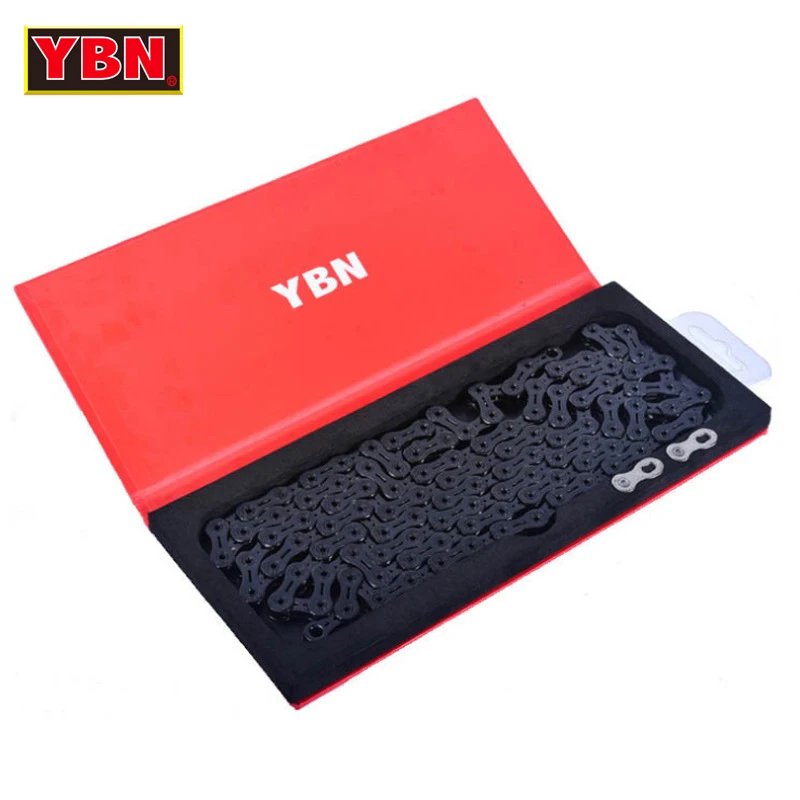 

YBN chain 11 speed bike chain full hollow ultralight 248g 116 links boxed bicycle mountain road bike 11 variable SLA 110 TIB