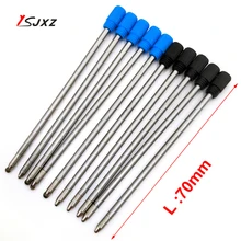 10 шт./партия, милые, миленькие в японском стиле(«Каваий»), с украшением в виде кристаллов, шариковая ручка с заправляемым стержнем для подарок для детей и студентов корейские канцелярские принадлежности L: 70 мм