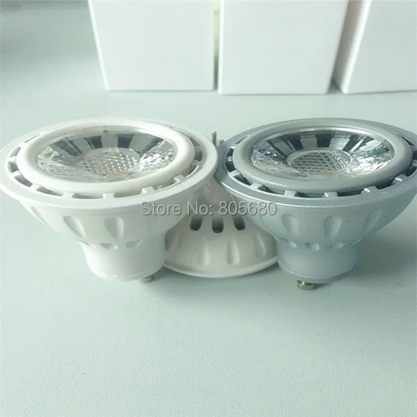 

50pcs/lot 8w AC220-240V 450lm GU10 cob led spotlight