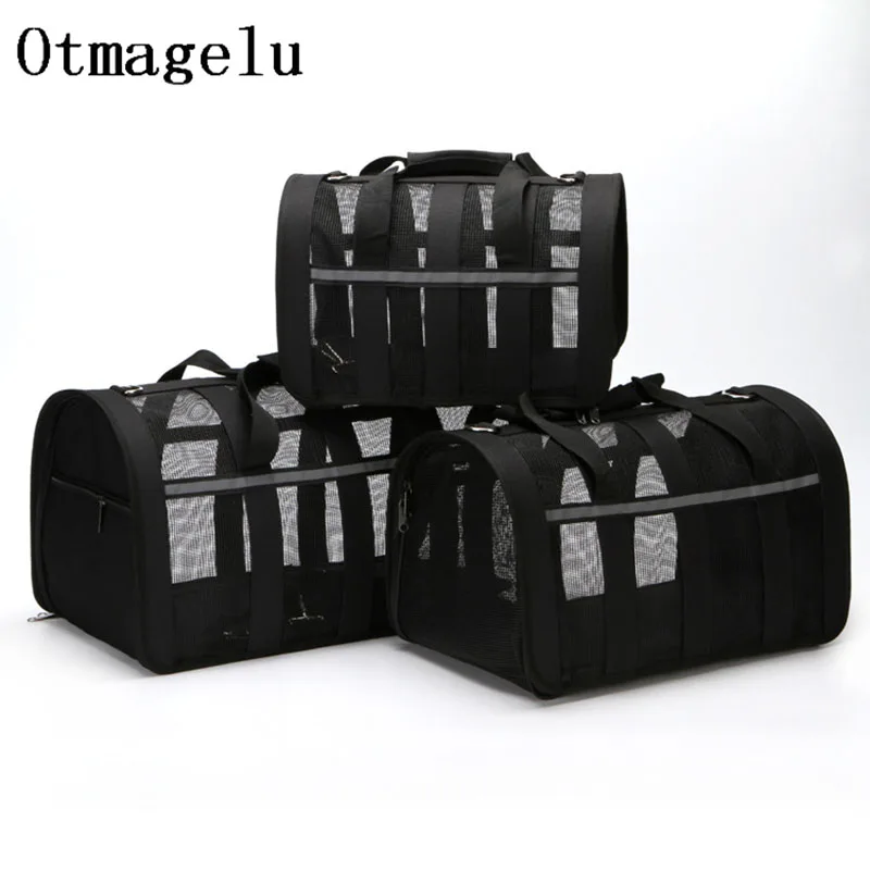 Outdoor Pet Dog Cat Carriers Bag Dog Travel Bag Portable Handbag Bag Travel Puppy Carrying Transparent Stripe Bags For chihuahua14