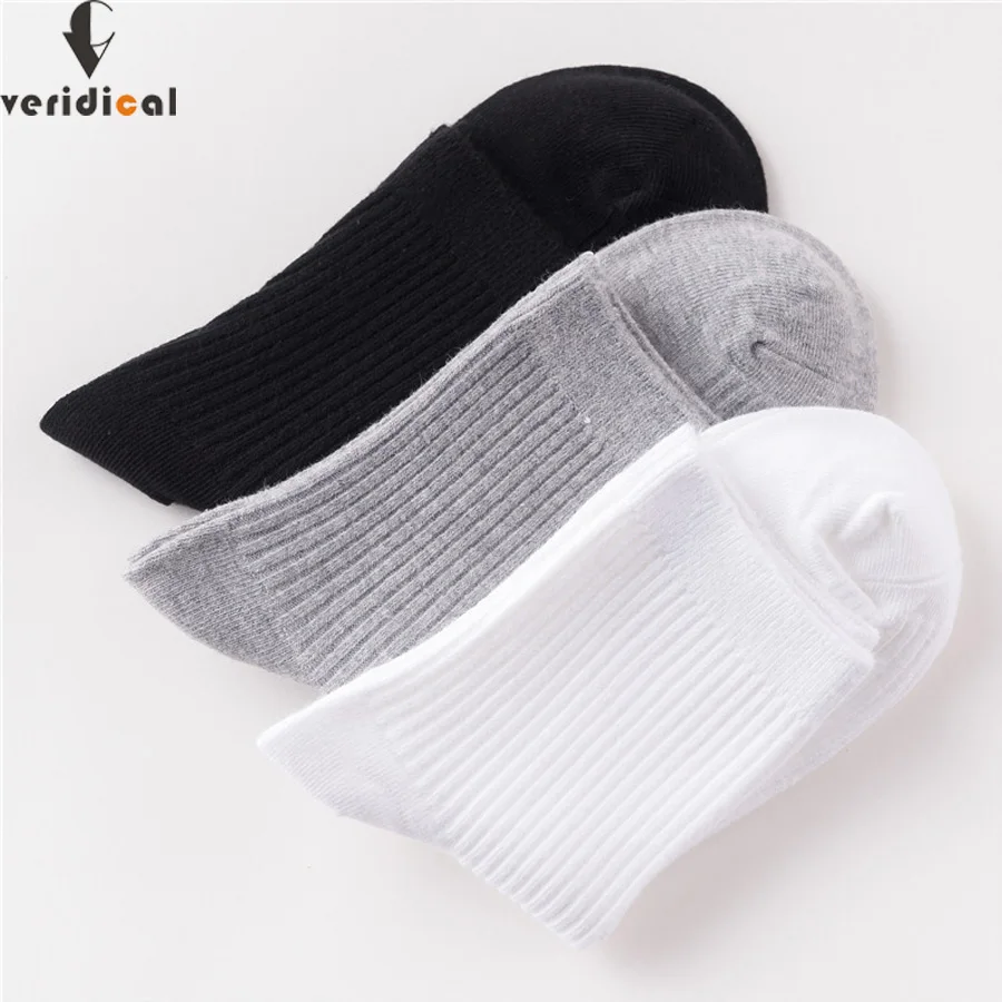 

VERIDICAL good quality 5 pairs/lot men woman socks cotton business harajuku Diabetic fluffy socks meias masculino calcetines