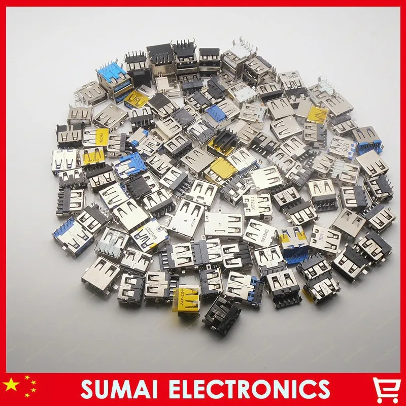 

Free Shipping 100modles 2.0 3.0 USB Jack Socket 3.0 USB jack 2.0 USB Connector For ACER/ASUS/HP/ Lenovo/Toshiba/Sony...
