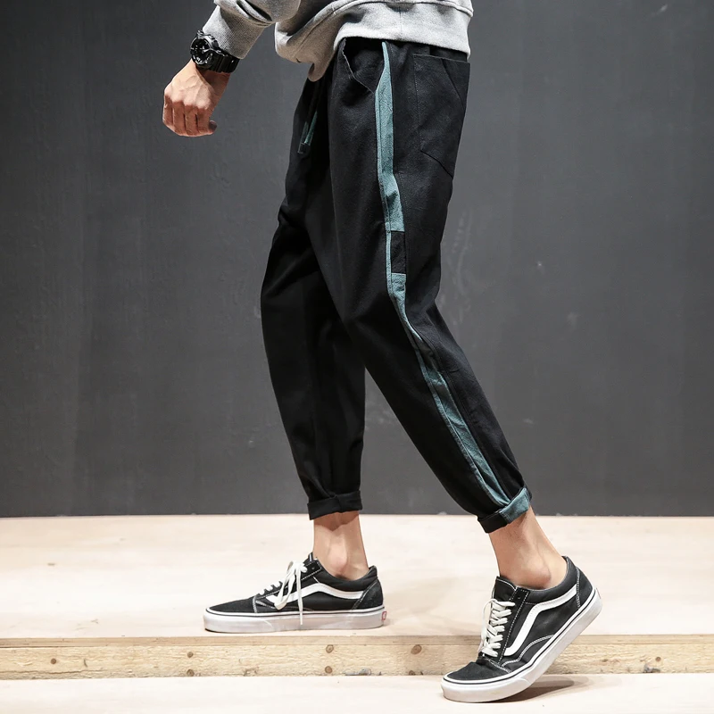 MISNIKI/мужские спортивные штаны для бега; цвет в тон; мужские брюки; Брюки ниндзя; мужские хлопковые шаровары; повседневные брюки; AXP02