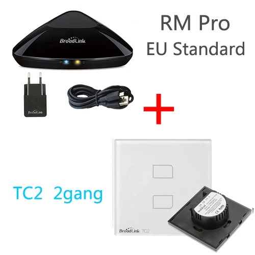 US $24.90 2021 Broadlink RM3 RM pro EU RFIR Smart Home ControllerSmart Light Switch TC2 EU Universal Remote Control via IOS Android