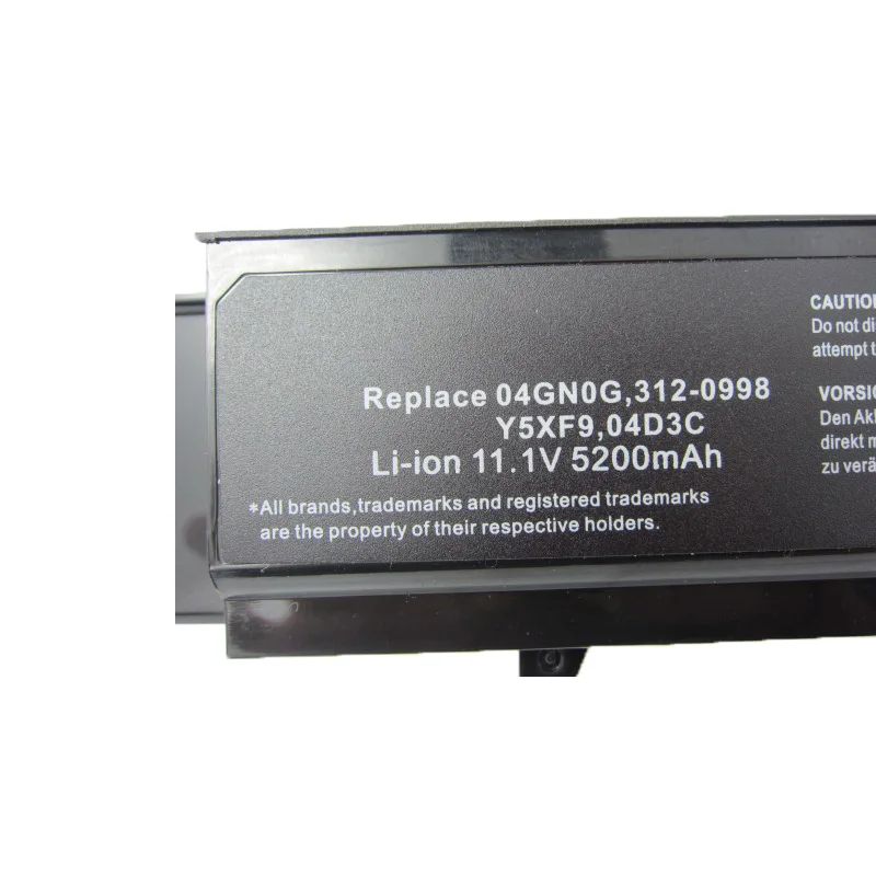 HSW Аккумулятор для ноутбука DELL Y5XF9 7FJ92 04D3C 4JK6R 04GN0G 0txwrr CYDWV 312 0997312 0998 3400 3500 3700 bateria accu 6