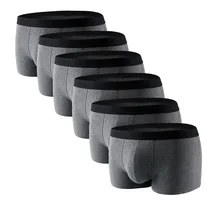 Хлопковые боксеры, мужское нижнее белье, дышащие u-образные сексуальные трусы, шорты, Calzoncillos Hombre Boxer Marca Homme