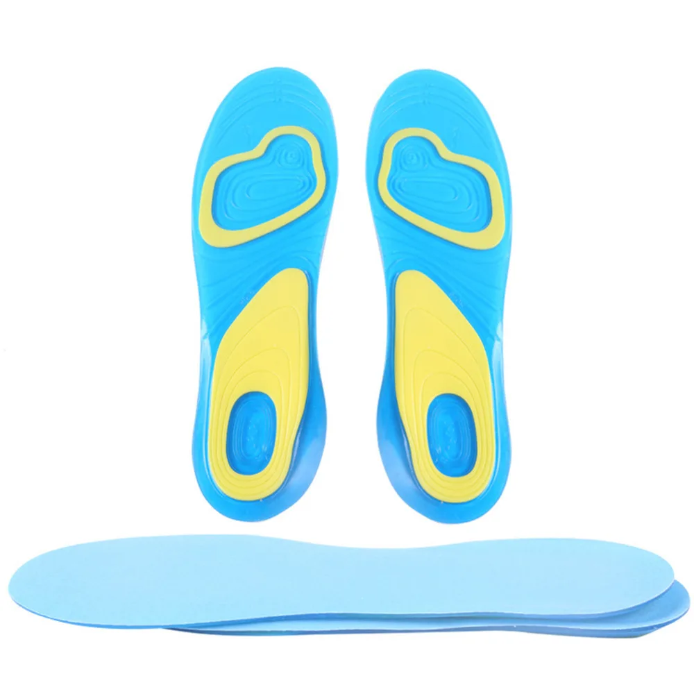 1 пара силиконовые Нескользящие гелевые мягкие спортивные стельки подушка Ортопедическая Арка массажные стельки обувь колодки Уход за