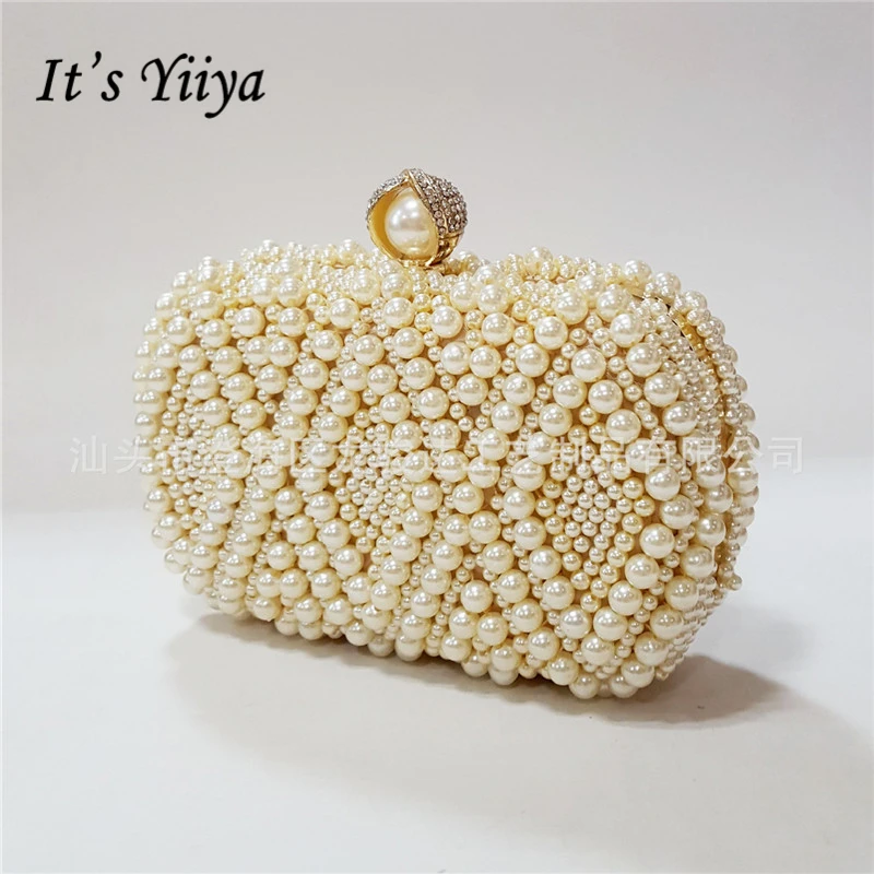 

It's Yiiya Fashion Designer Party Dinner Bags Lady Style Beading Diamonds Prom Day Clutches Evening Bag GW8070