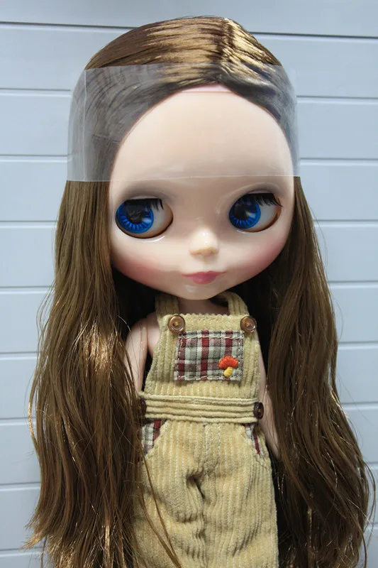 Brown long hair Blyth Doll big eye baby doll big head blyth dolls diy