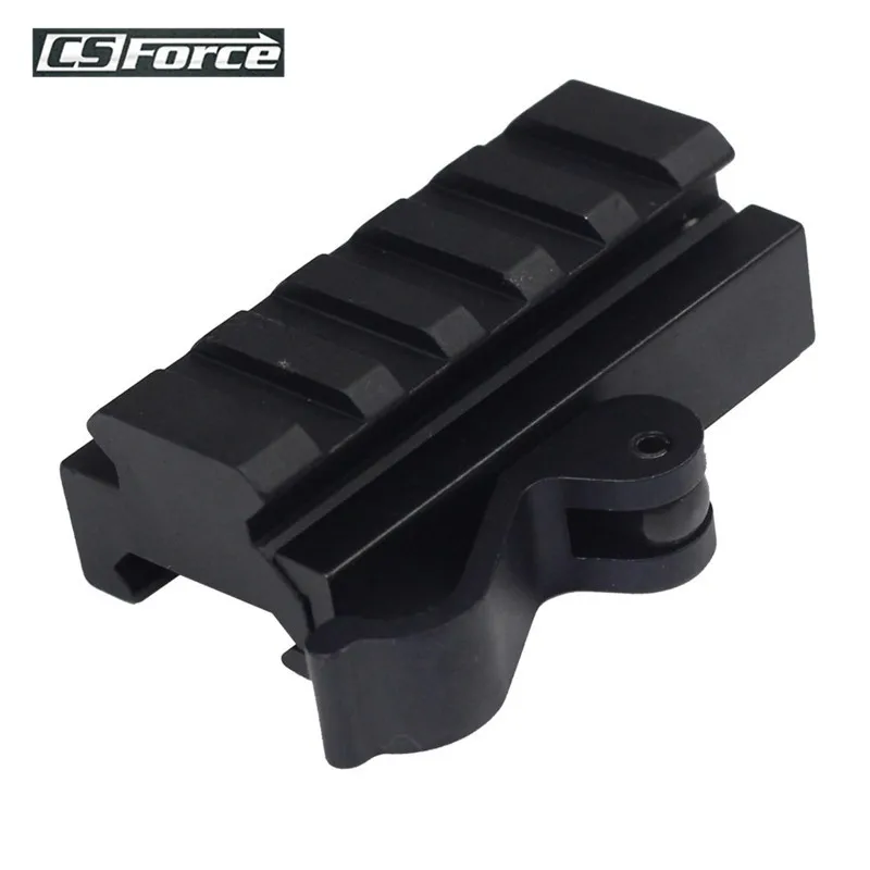 5 Slot Picatinny Riser mount Quick Release Latch Adjustable Tension QD