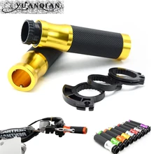 Универсальные рукоятки для мотоцикла 7/" Мотоцикл CNC сплав алюминия руль без скольжения ПВХ резиновая ручка Мото Аксессуары