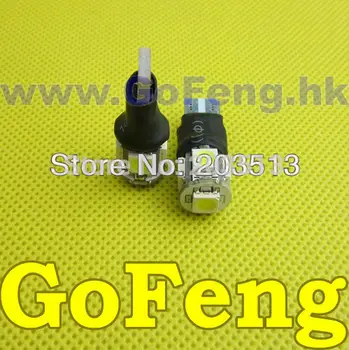

50 pcs/lot T10 5 SMD 5050 LED 5MD Car light T10 5050 smd Flash light can be strobe and normal light