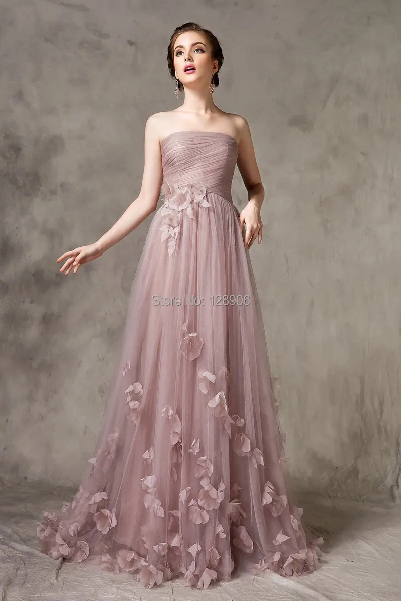 floral embroidered tulle prom dress