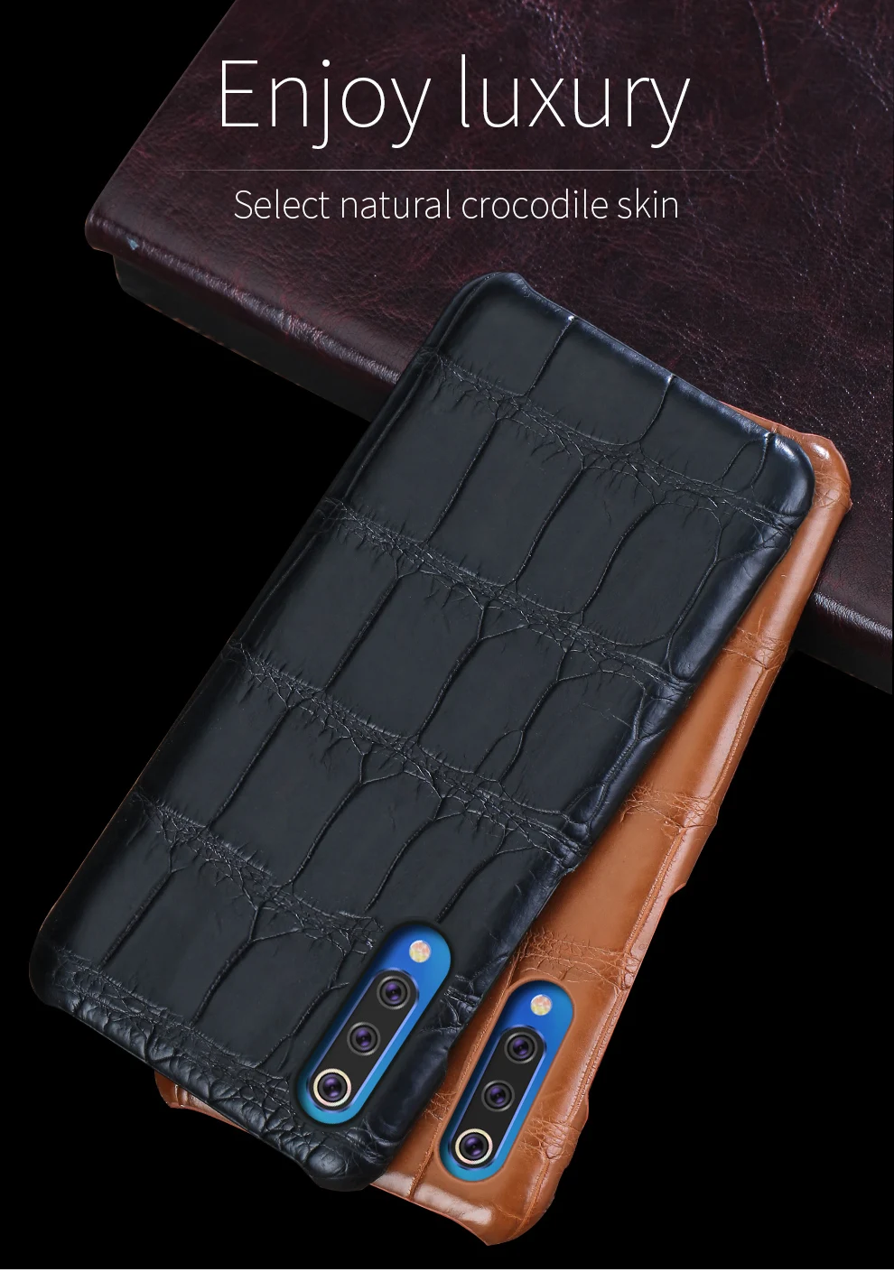Роскошный чехол из крокодиловой кожи для Xiaomi 9, 9se, 8, 6, чехол, лучший чехол для мобильного телефона, чехол для Redmi Note 5, 6, чехол из натуральной кожи