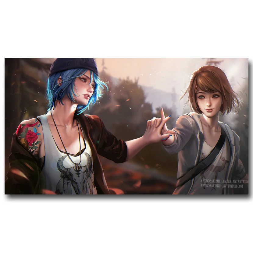 Постер из шелковой ткани Life Is Strange Art 13x24 дюймов Популярная Игровая картина для