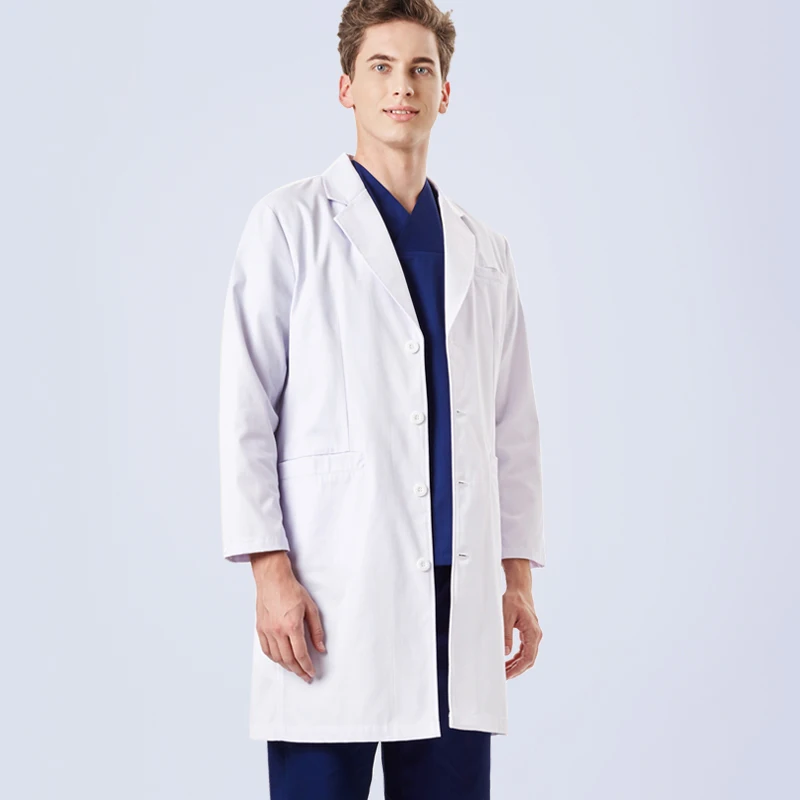Мужские халаты белые медицинские пальто и куртки 3" с длинными рукавами лабораторный магазин красоты салон Формальное лабораторное пальто; костюм; куртка