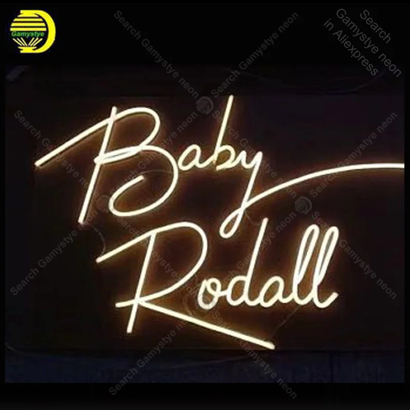 #*Cheap Neon Sign Baby Rodall Neon Sign Real Glass Tubes Beer Neon Bulb Signboard custom lighted Decor Room Home neon lights for sale