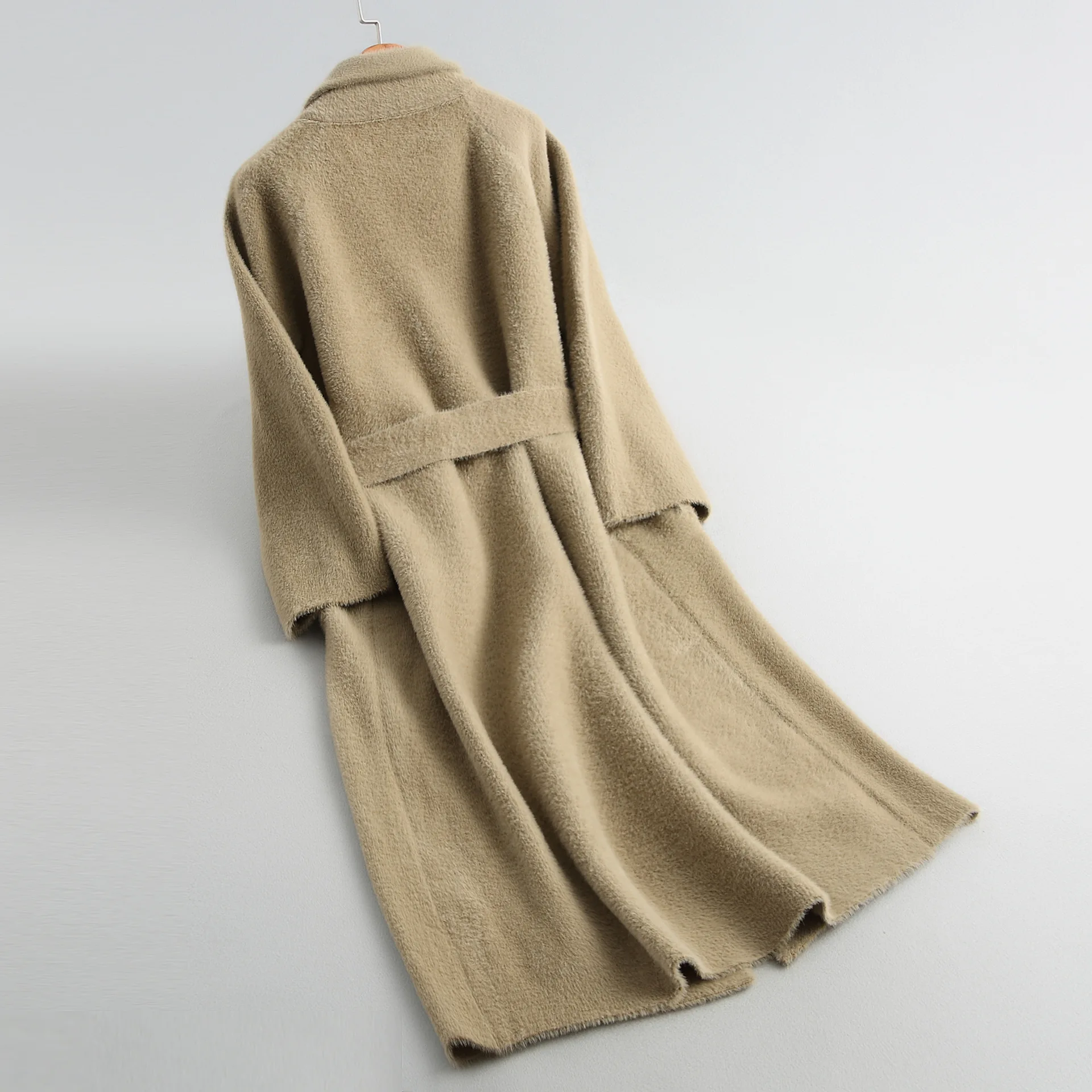 Новинка, модное осенне-зимнее пальто для женщин, повседневное вязаное утолщенное теплое свободное Женское пальто, ветровка