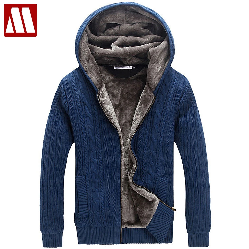 Abrigo De Hombre Con Estilo Cárdigan Con Capucha Extra Grues Abrigo De Hombre Con Estilo Cárdigan Con Capucha Extra Grues
