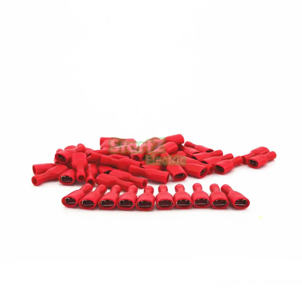 

100PCS 22-18AWG Splice Wire Connector Insulated Male Crimp Spade Terminal