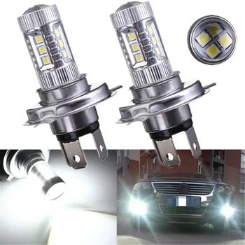 

A pair of high-brightness sunlight fog-proof lamps with positive white ligh With H4 80W 16smd lamp