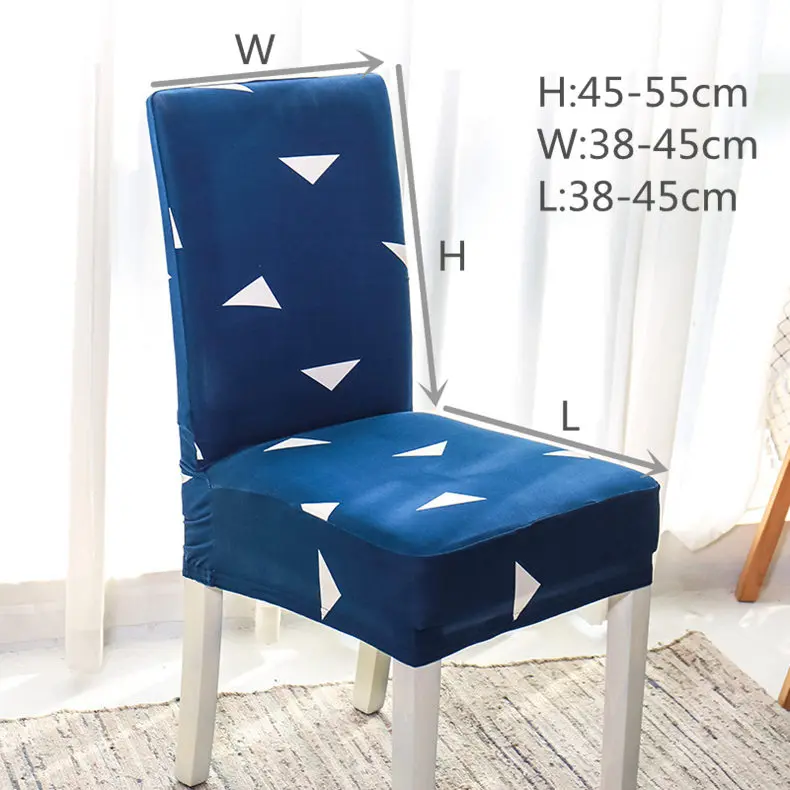 Мульти шаблон протектор Slipcover Универсальный Эластичный обеденный стул Крышка Съемный складной дом для кухонного стула чехлы для стульев
