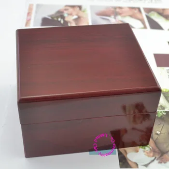 

luxury red Fashion wood watch box with pillow package case wristwatches boxes Jewelry storage gift Display High Qaulity