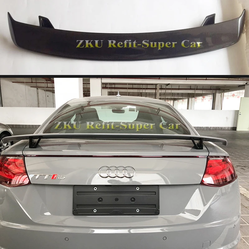 

TTRS Style Carbon fiber Rear Trunk Roof Lip Spoiler Window Wing for Audi VM Benz BMW Sedan