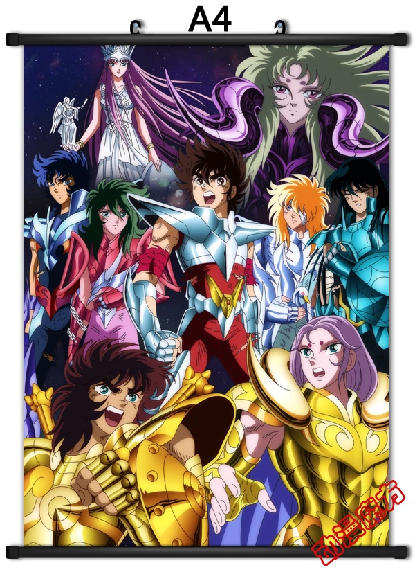 Обновленная японская декоративная картина аниме Saint Seiya Hiruda & Shiryu Hyoga Tethys домашний