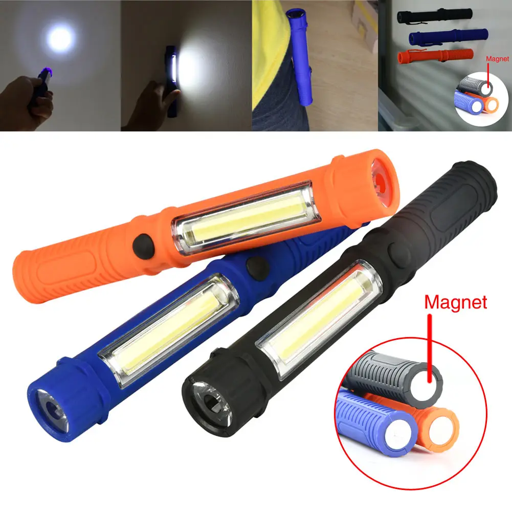Multifunction Portable COB LED Stand Flashlight Torch Outdoor Handy Lamp Camping Work Light With Magnetic
