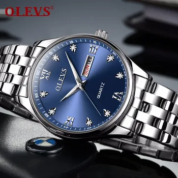 

2018 New Olevs Luxury Brand Men Sport Watches Men Quartz Watch Stainless Steel Men Fashion Casual Wrist Watch Relogio Masculino