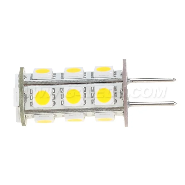 18 светодиодный G6.35 Светодиодный лампа 12VDC 12VAC 360-396LM 3W SMD 5050 лодки корабли автомобилей Camper 10 шт./лот