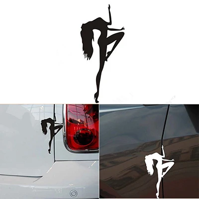 

Pole Dancing Lady Car Stickers Auto Car Decoration Waterproof On Rear Windshield Door Tank Lid Decal