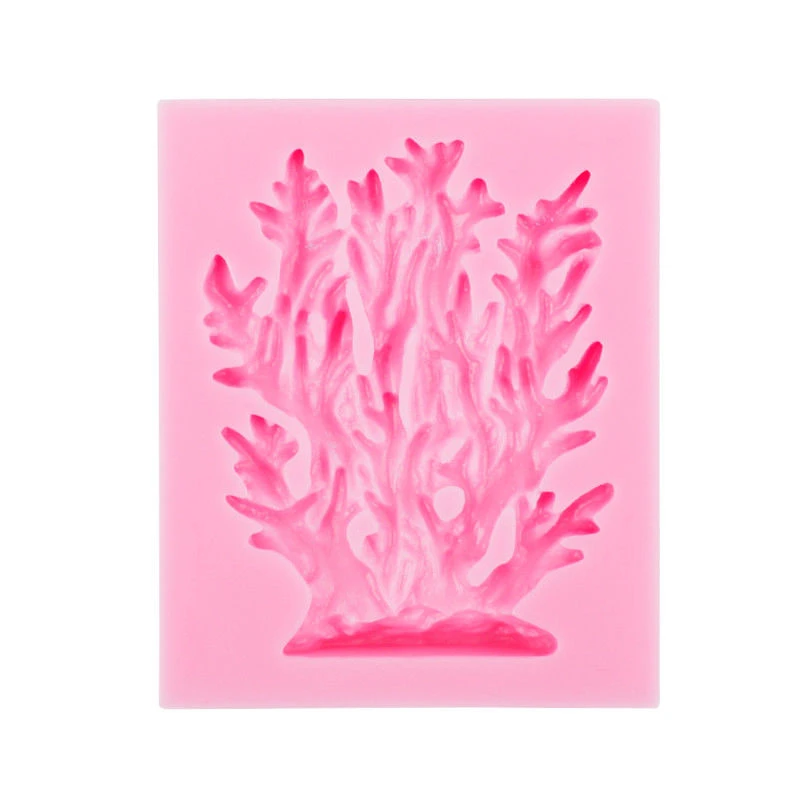JX-LCLYL 3D Coral Silicone Mold Fondant Sugarcraft Mould Cake Chocolate Decor Mold Tool