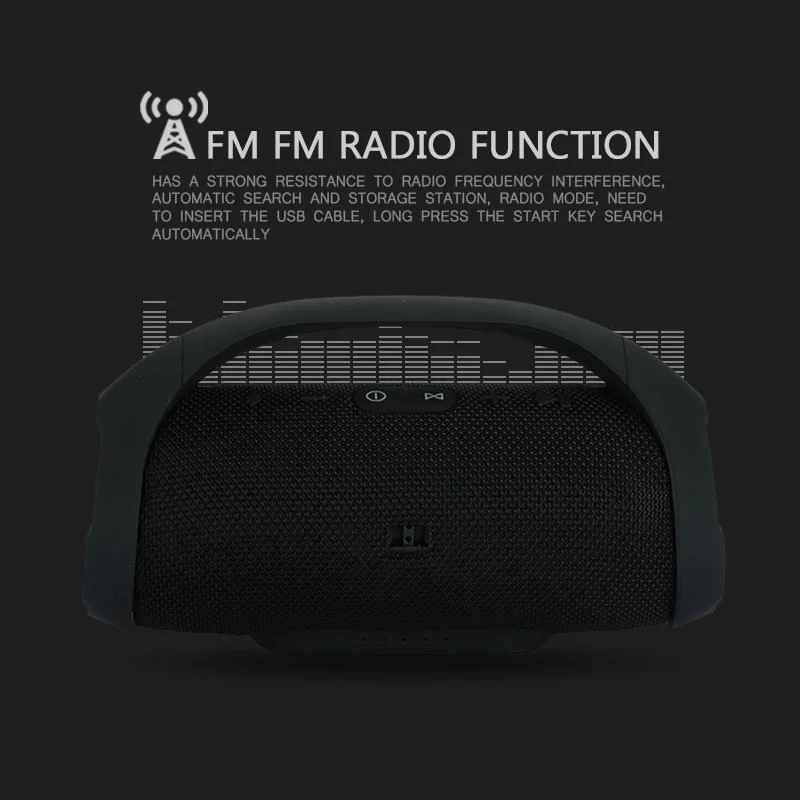Makescc IPX7 Портативный Водонепроницаемый Открытый HIFI Колонка беспроводной Bluetooth динамик сабвуфер, адаптер-звукосниматель поддержка fm-радио TF Mp3