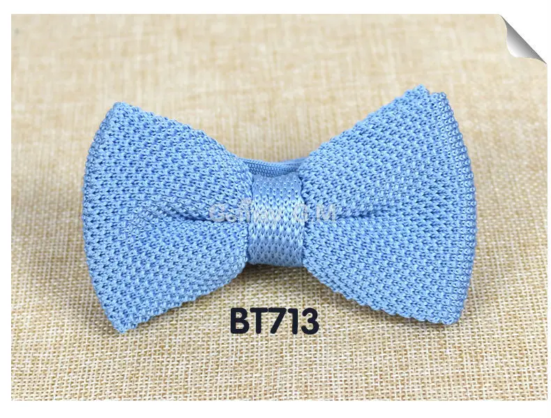 New Men Solid Knitted Bowtie Bow Tie for Mens Pre-Tied Adjustable Knit Bowtie 20 colors Free shipping