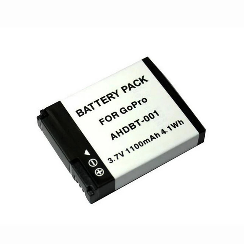 GOLDFOX 1 шт. 1100 мАч AHDBT-001 батарея для экшн-камеры GoPro Hero 2 1 Hero1 Hero2 AHDBT-001 батарея для Go Pro Аксессуары