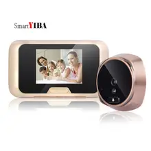 SmartYIBA 0,3 Мега пиксель видео дверь просмотра сделать фото и запись дверь глазок Дверь глаз цифровой дверной замок ночного видения дверь камера