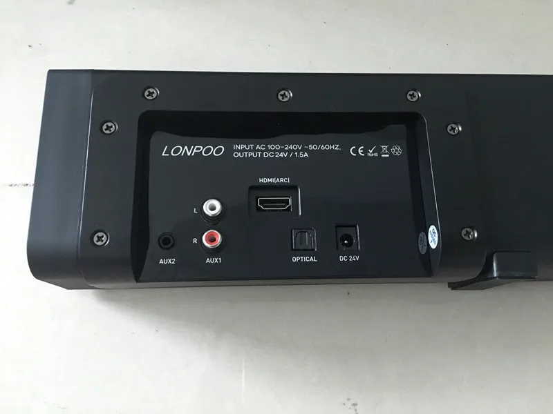 LONPOO Bluetooth speaker 60w Powerful Wireless HDMI(ARC) Speaker Home Theater Party Speaker Sound 3D stereo Music for TV Phone