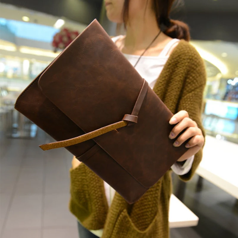 

Korean version of Europe and the United States men's clutch bag retro wild file package leather clutch bag men and women hand