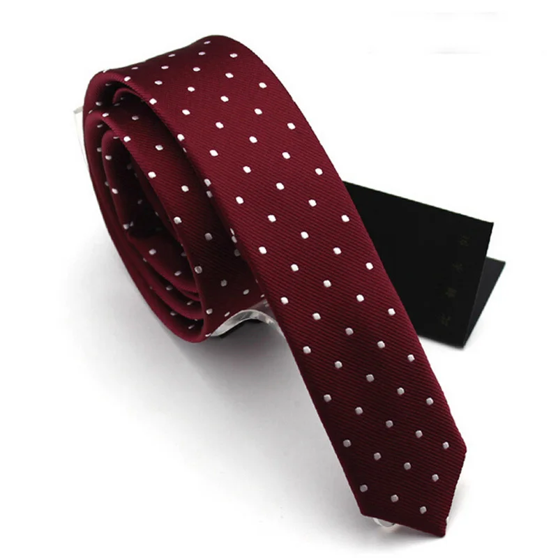 Высокое качество, новинка года, повседневные Галстуки в горошек для мужчин, галстук, модный, 4 см, тонкий, обтягивающий галстук, разноцветный, Gravata, подарочная коробка