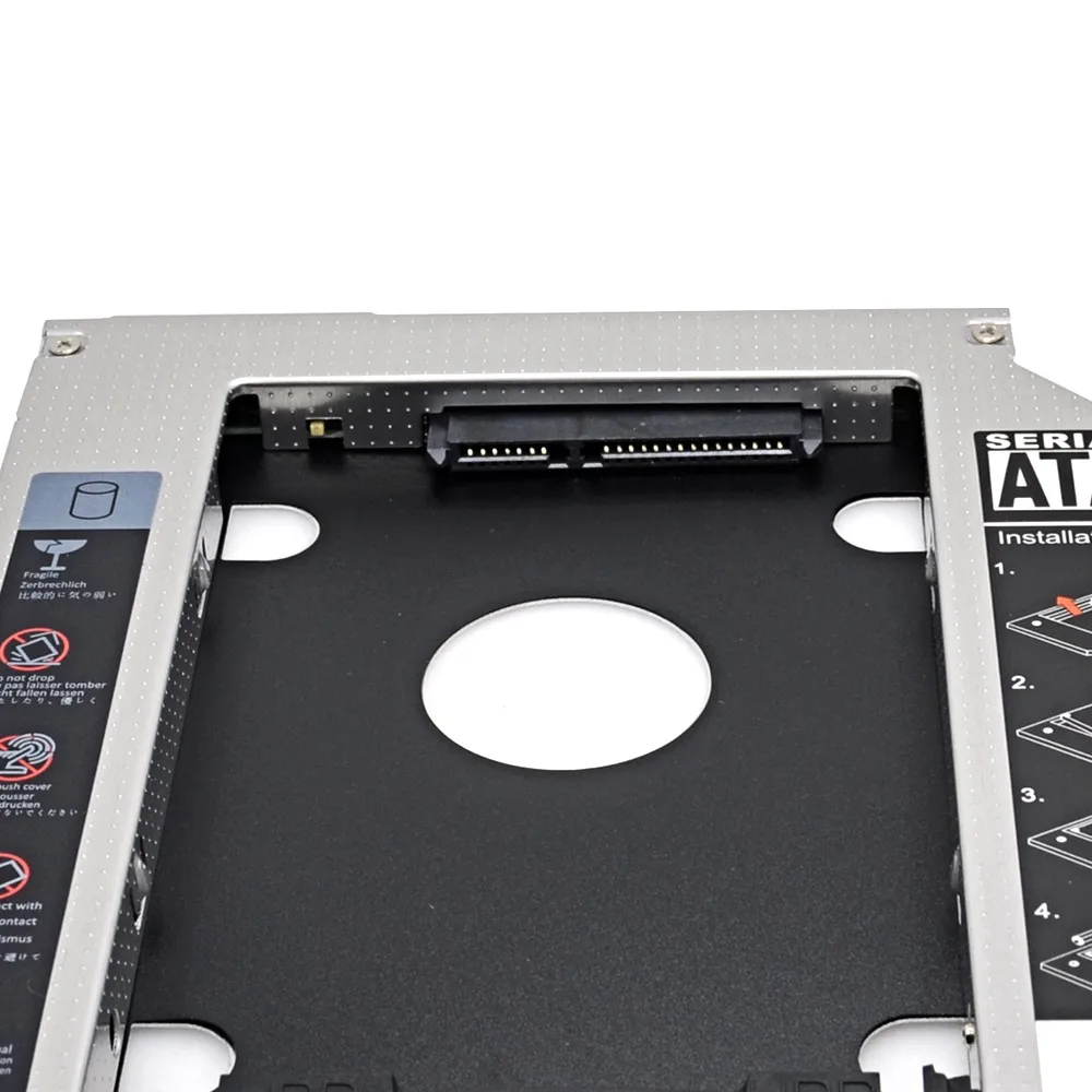 CHIPAL металлический SATA III 2nd HDD Caddy 9,5 мм SSD корпус жесткого диска для Apple Macbook Pro Air SuperDrive Optibay