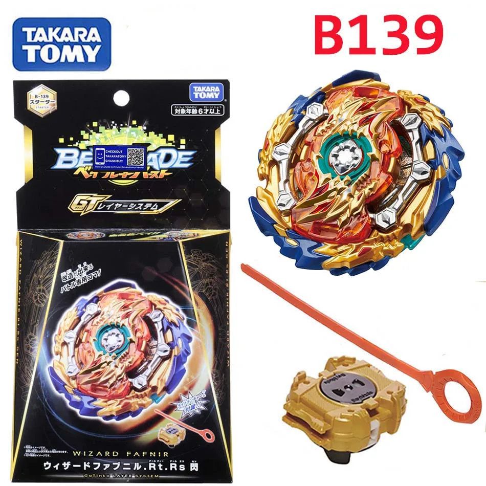 Takaratomy Beyblade Burst B-139 Starter Wizard Fafnir . Rt Rs Sen bay blade with launcher Bayblade gyroscope Toys for boy | Игрушки и