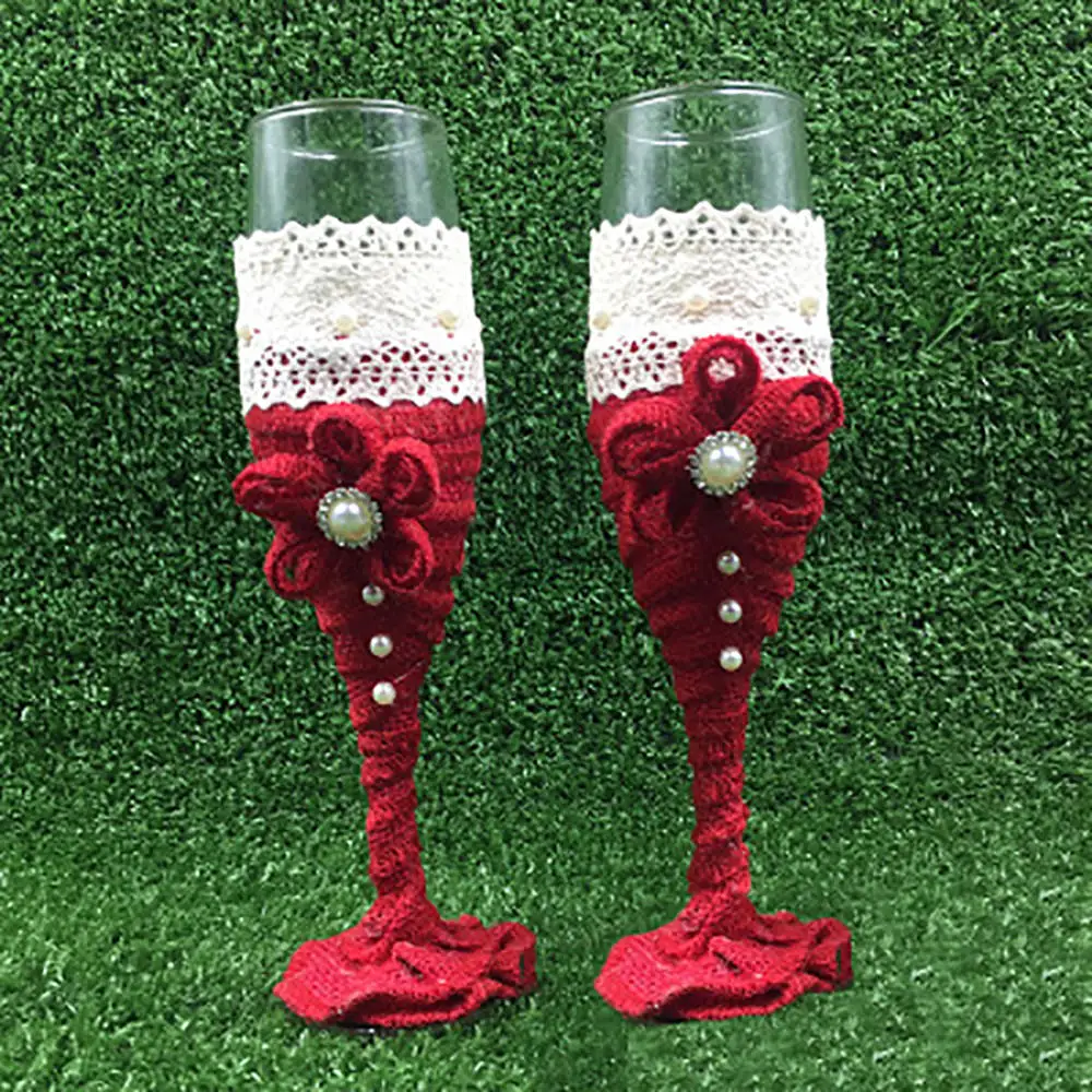 1 пара, вечерние праздничные Свадебные бокалы для невесты и жениха, тосты для шампанского, высококачественные декоративные для банкета