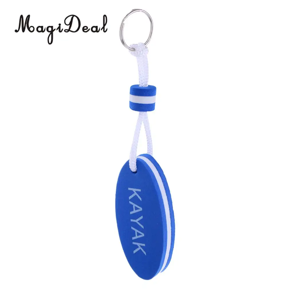 MagiDeal Lightweight EVA Outboard Floating Keyring Sailing Yachting Kayak Water Sports Accessories - Blue Surfboard Shape